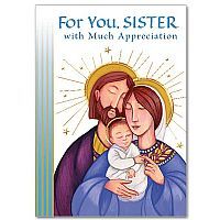 For you Sister, with much appreciation: Christmas card
