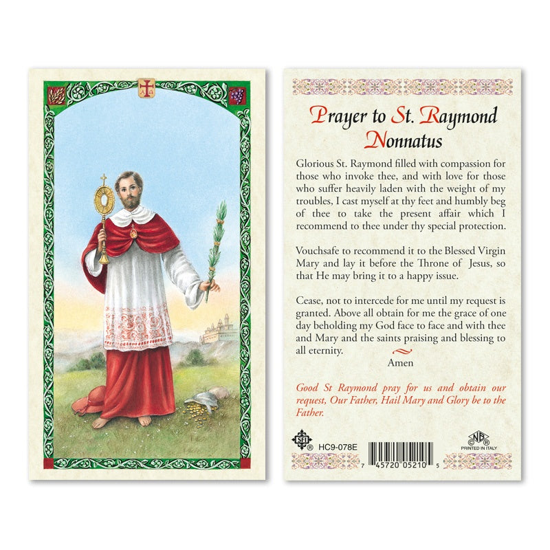 St. Raymond Nonatus holy card