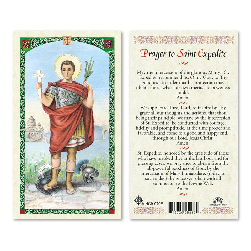 St. Expedite holy card