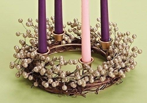 Champagne Berry Advent Wreath