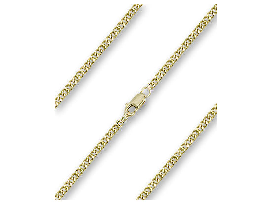 Curb Style Chain, 18", Heavy, Gold Plated
