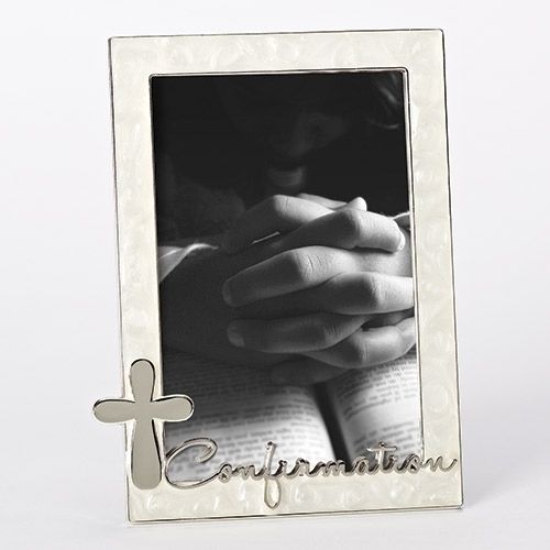 Confirmation photo frame, 7" tall
