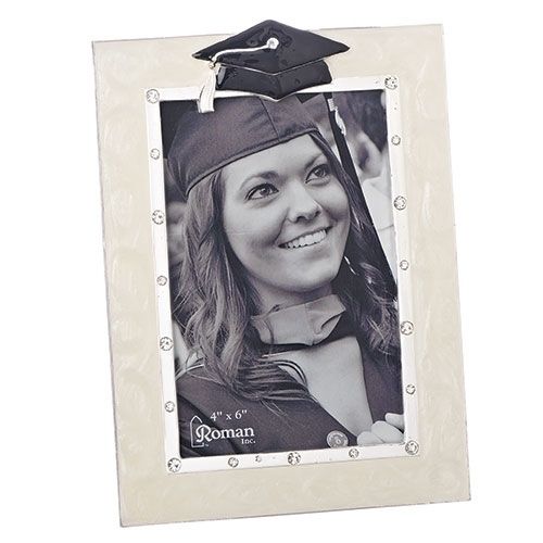 Graduation photo frame, 7.5" tall