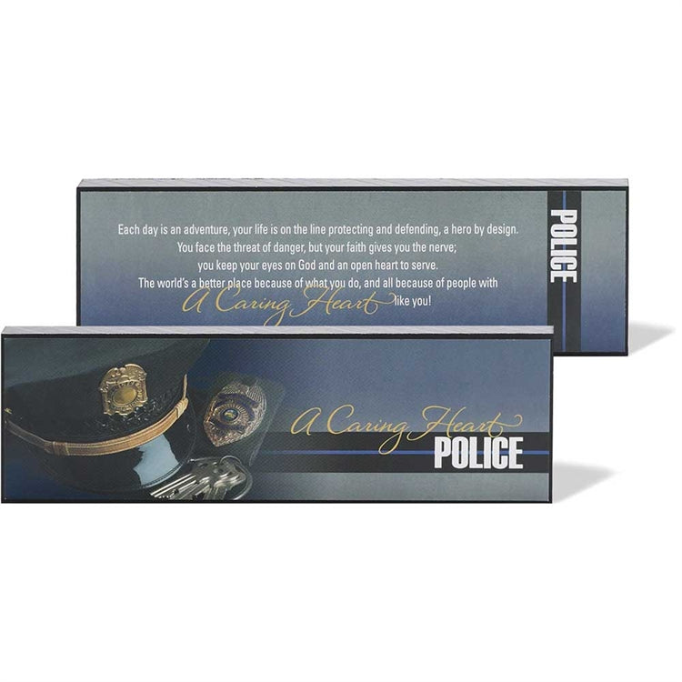 Police Plaque, 8" long