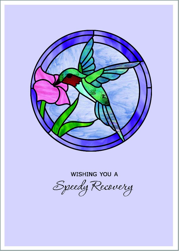 Hummingbird Get Well Card