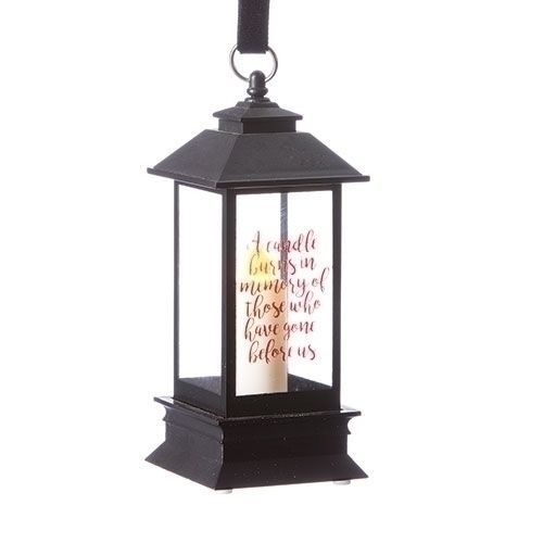 Memorial Lantern Ornament, LED, 5" tall
