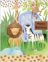 Happy Birthday Jungle card