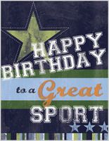 Happy Birthday to a Great Sport card