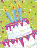 Happy Birthday Cake card
