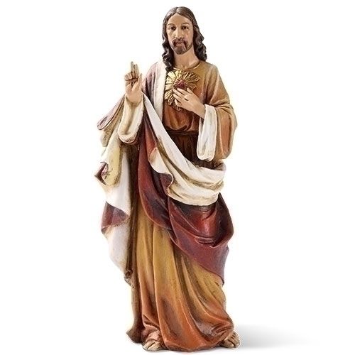 Sacred Heart of Jesus statue, 6" tall