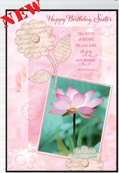 Happy Birthday Sister card