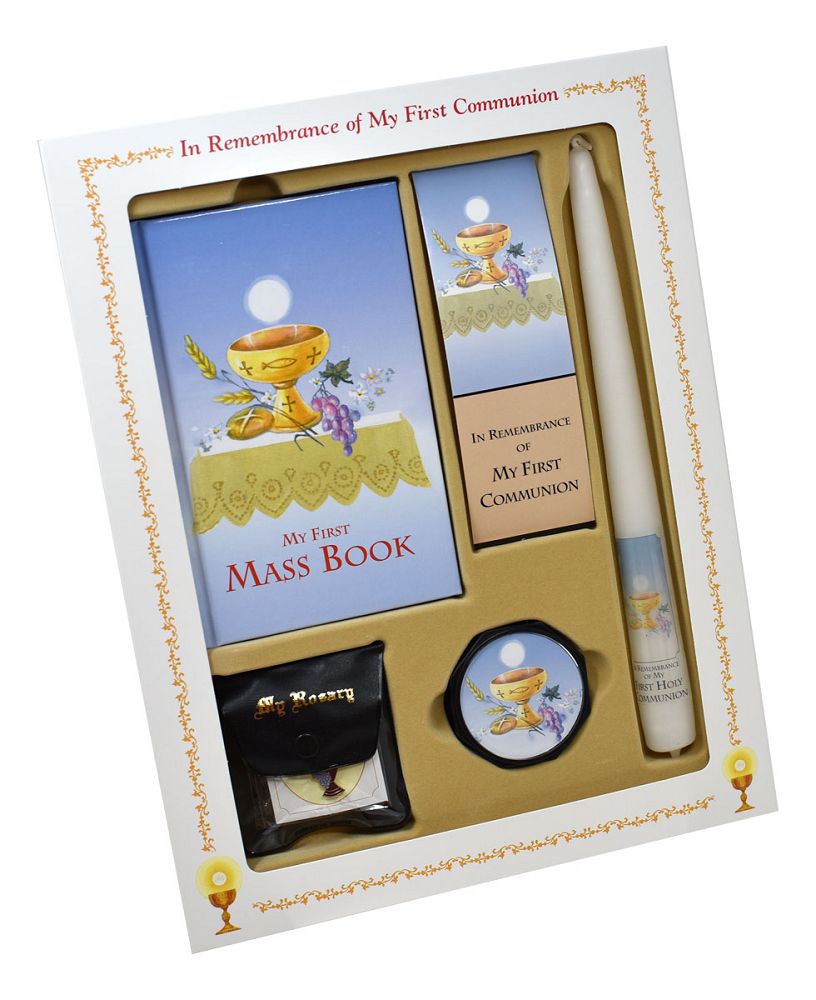 First Communion Mass Book Deluxe Set: An Easy Way of Participating at Mass for Boys