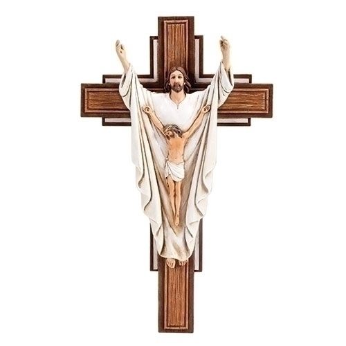 He is Risen Crucifix, 10.25" tall