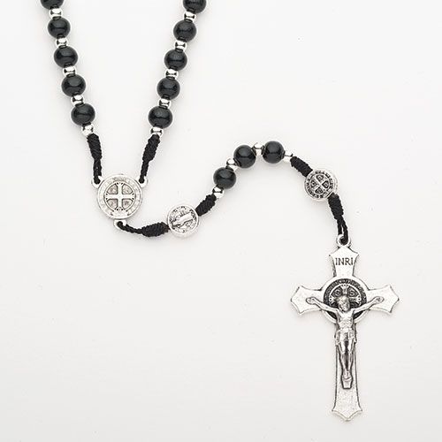 St. Benedict Rosary, 18.25" long
