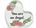 You Are an Angel glass keepsake, 3" tall