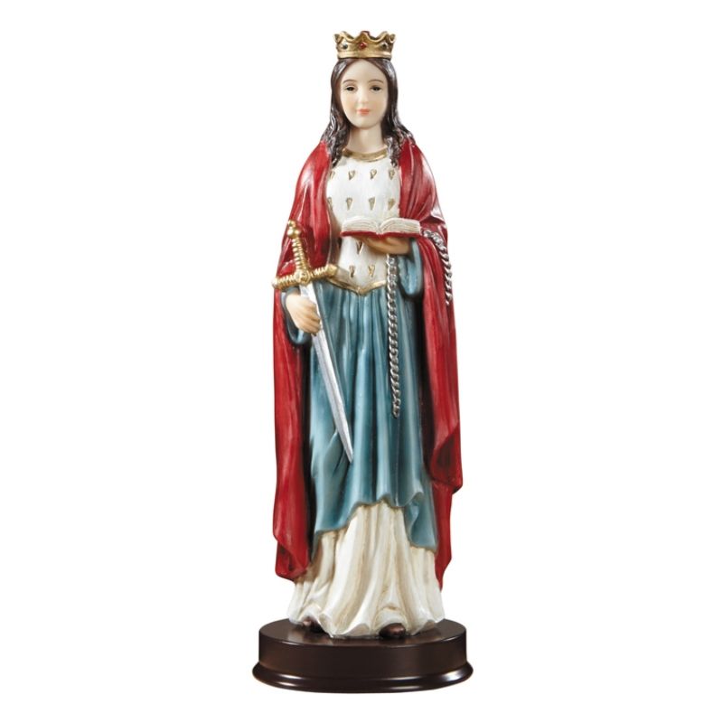 St. Dymphna statue, 8.75"