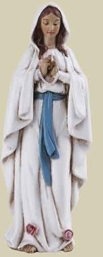 Our Lady of Lourdes statue, 4" tall