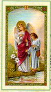 St. Rafael holy card