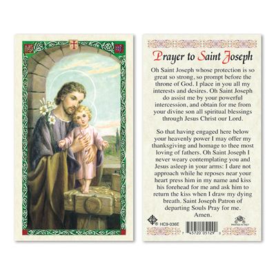 St. Joseph holy card