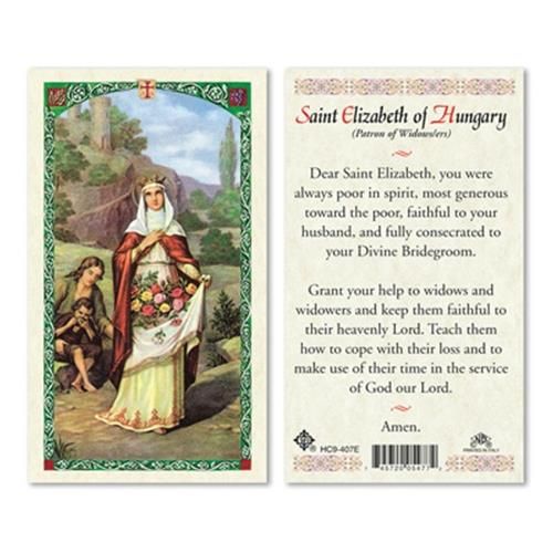 St. Elizabeth holy card