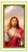 Ten Commandments holy card