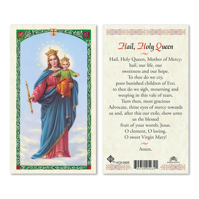 Our Lady of Victory holy card
