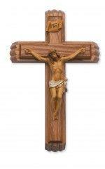 Sick Call Walnut Crucifix, 13" tall