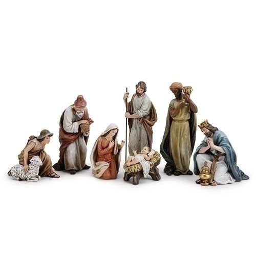 Nativity Figure Set, 7pcs., 9.5" tall