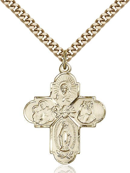 4-way Cross 00432, Gold Filled