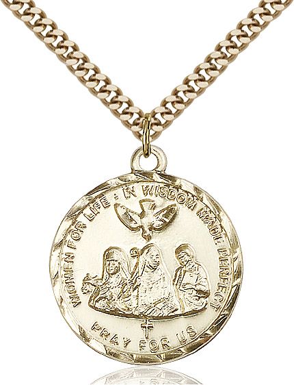 Doctors of the Church medal 00602, Gold Filled