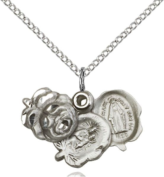 Rosebud medal 02021, Sterling Silver