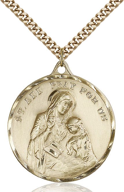 Saint Ann medal 0203A2, Gold Filled