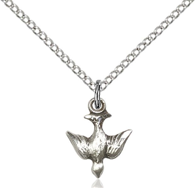 Holy Spirit medal 02081, Sterling Silver