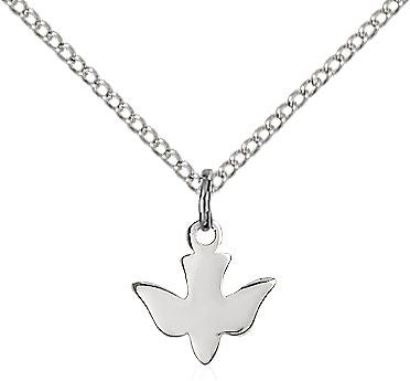 Holy Spirit medal 02251, Sterling Silver