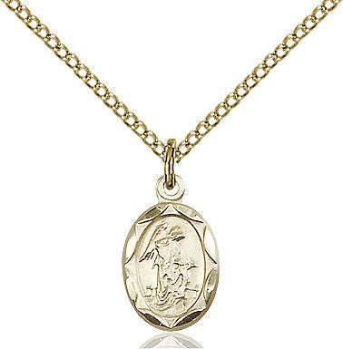 Guardian Angel medal 0301E2, Gold Filled