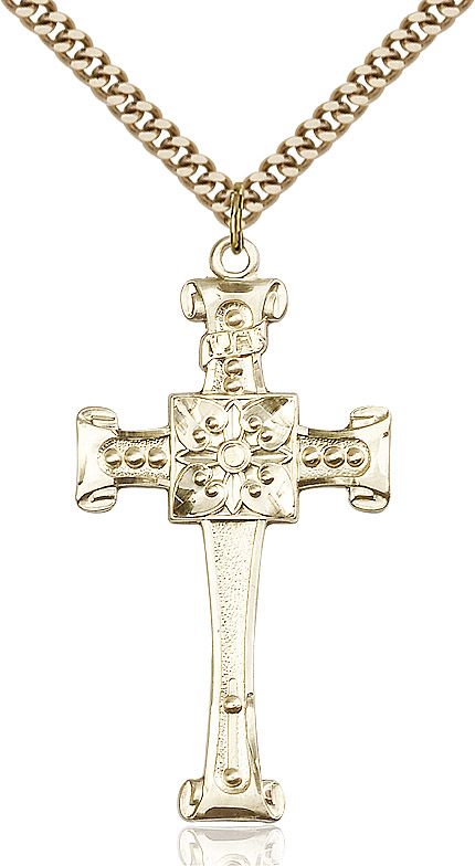 Cross medal 0479Y2, Gold Filled