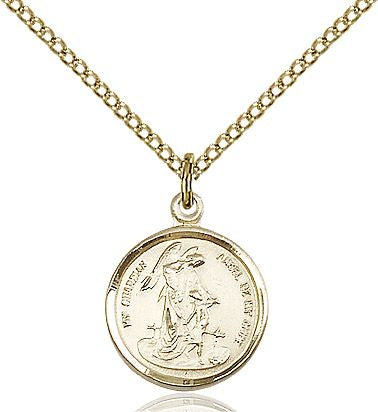 Guardian Angel medal 0601E2, Gold Filled