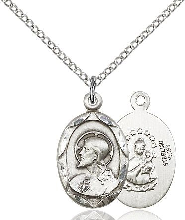 Scapular medal 0612S1, Sterling Silver