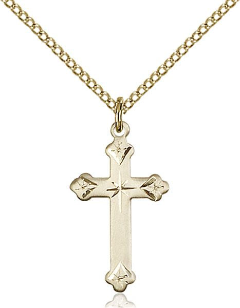 Cross medal 06672, Gold Filled