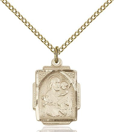 Saint Joseph medal 0804K2, Gold Filled
