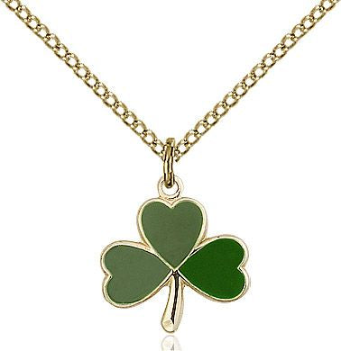 Shamrock medal 52432, Gold Filled