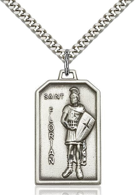 Saint Florian medal 57261, Sterling Silver