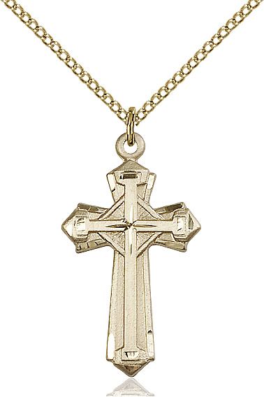 Cross medal 60122, Gold Filled