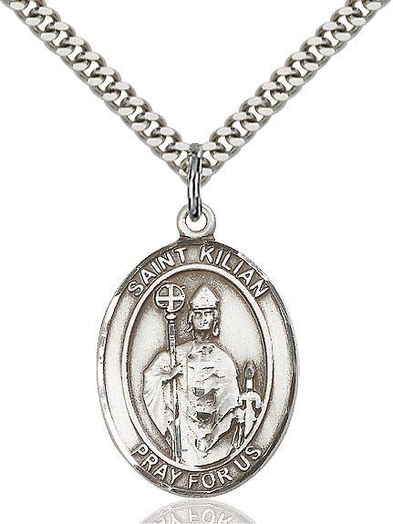 Saint Kilian medal S0671, Sterling Silver