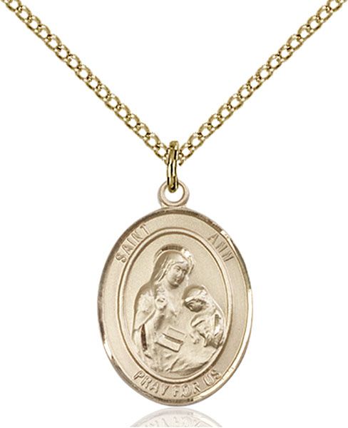 Saint Ann medal S0022, Gold Filled