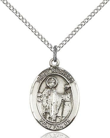 Saint Richard medal S0931, Sterling Silver