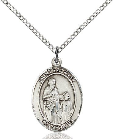 Saint Zachary medal S1161, Sterling Silver