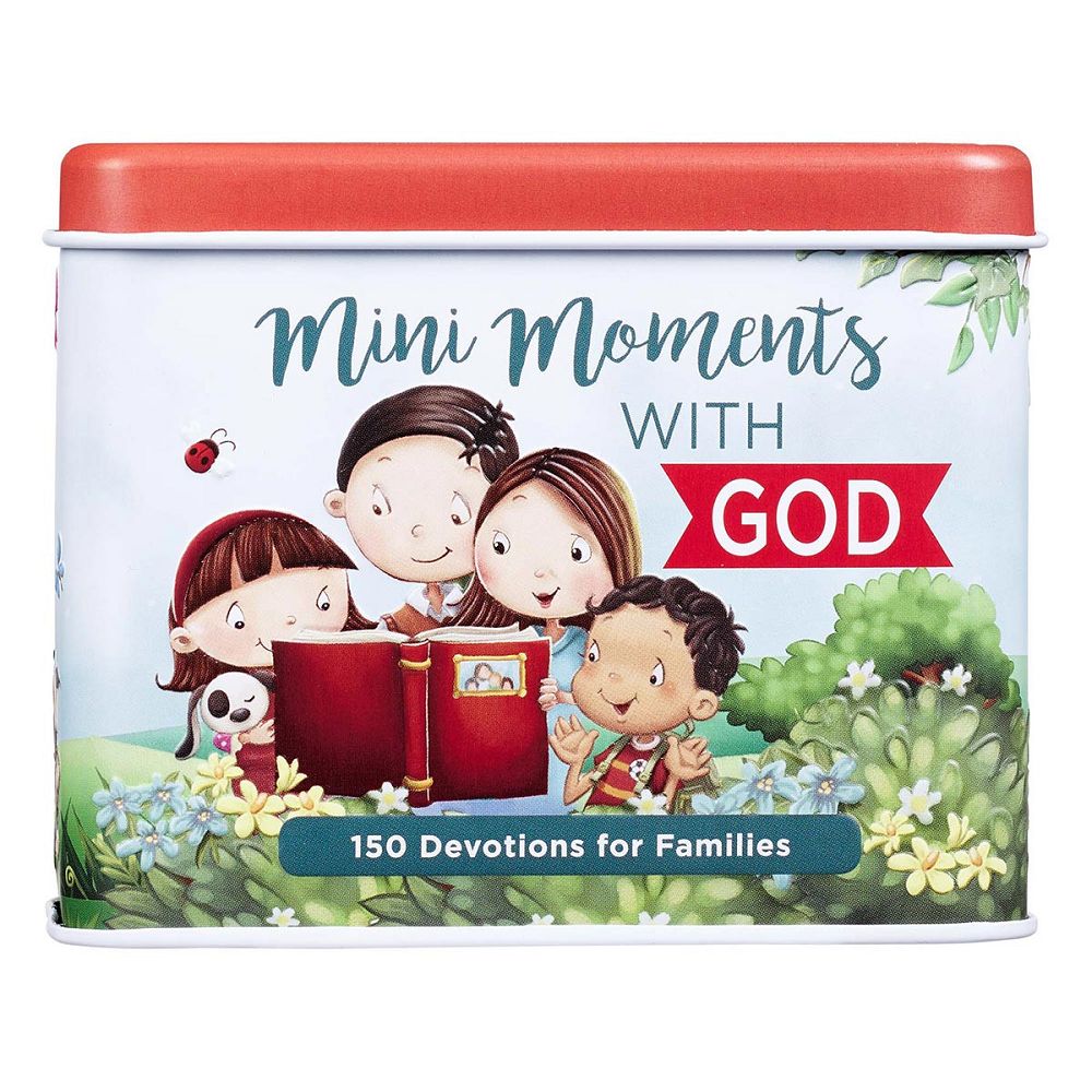 Prayer Cards in Tin, Mini Moments with God: 150 Devotions for Families