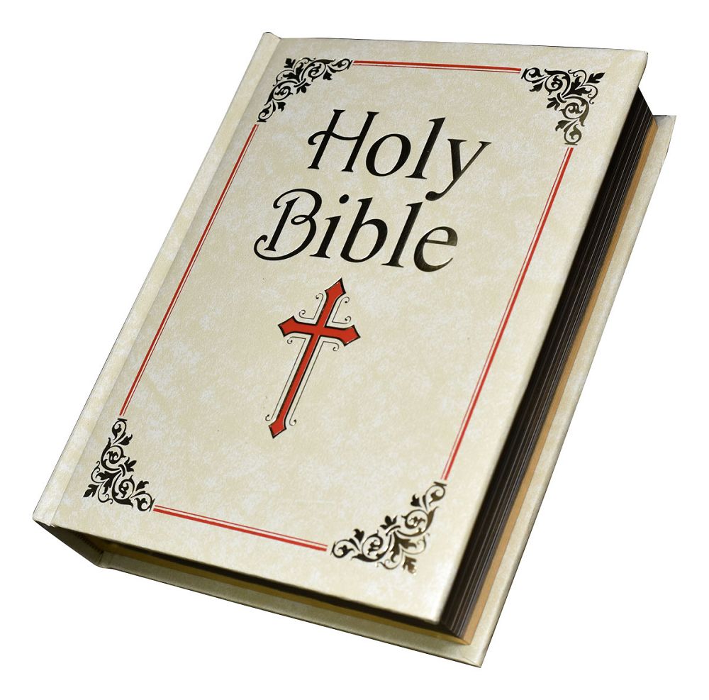 New Catholic Bible Family Edition, White padded imitation leather