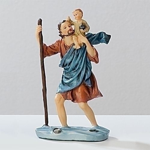 St. Christopher figurine, 3.5" tall